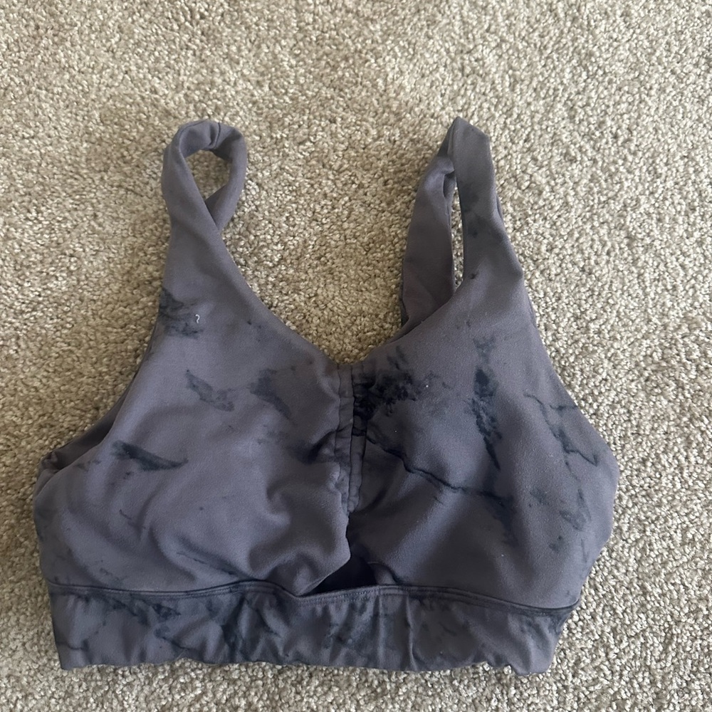 Bombshell Sportswear Marble Gray Sports Bra
